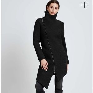 Marcella NYC Marcellamoda Maren Wool Coat Black XS